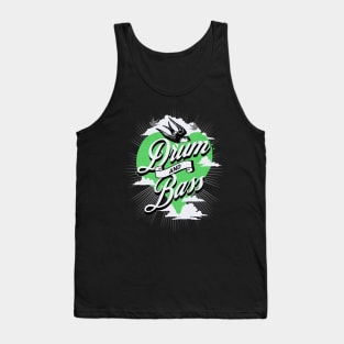 DRUM AND BASS  - Heart Of The BASS vintage (green) Tank Top